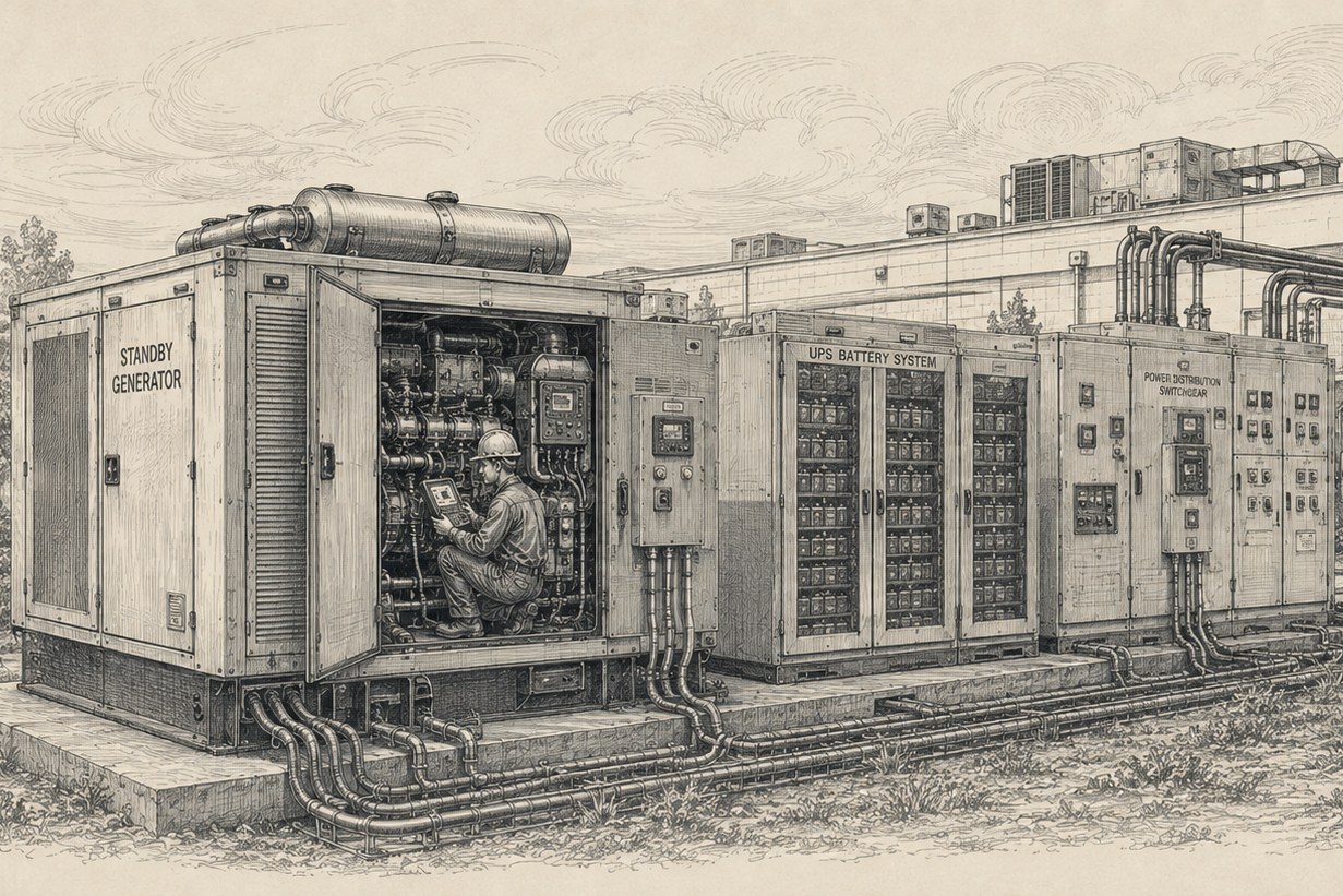 Critical & backup power engraving