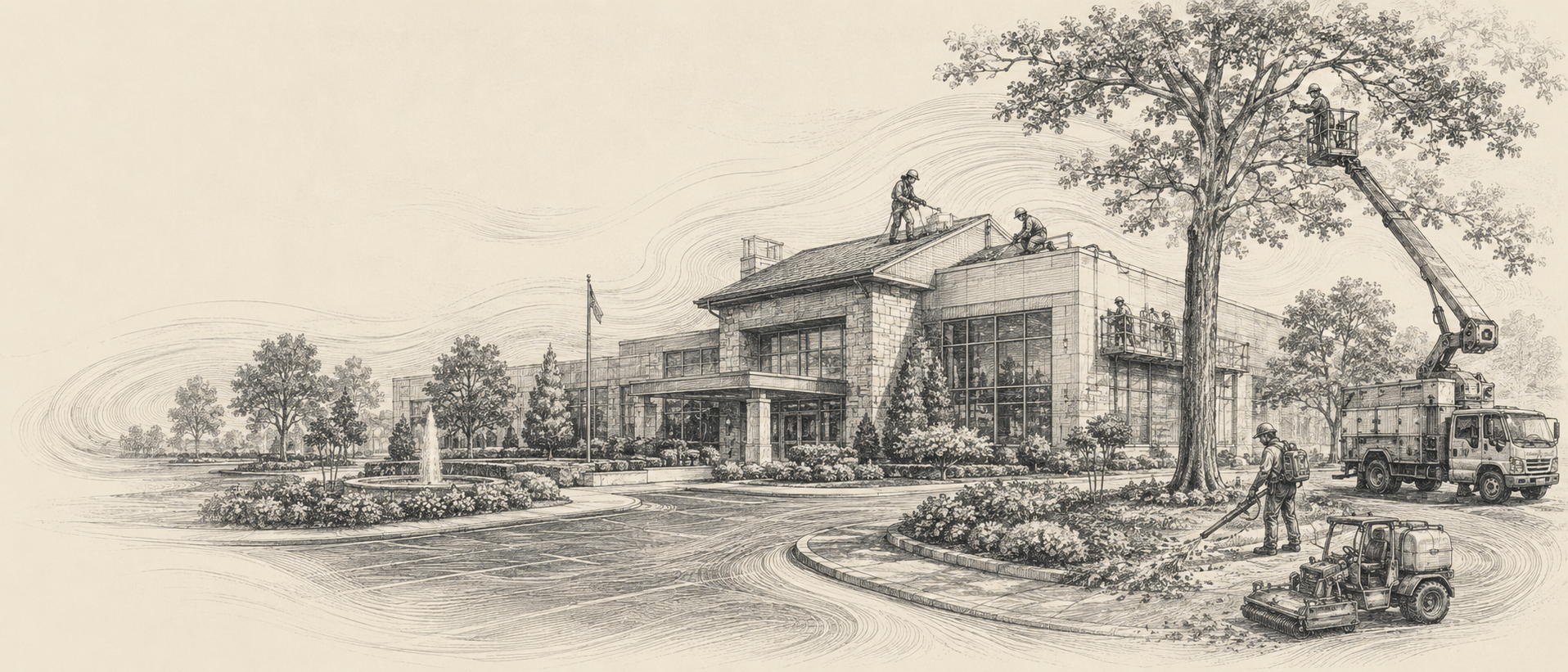 Facility & exterior services engraving