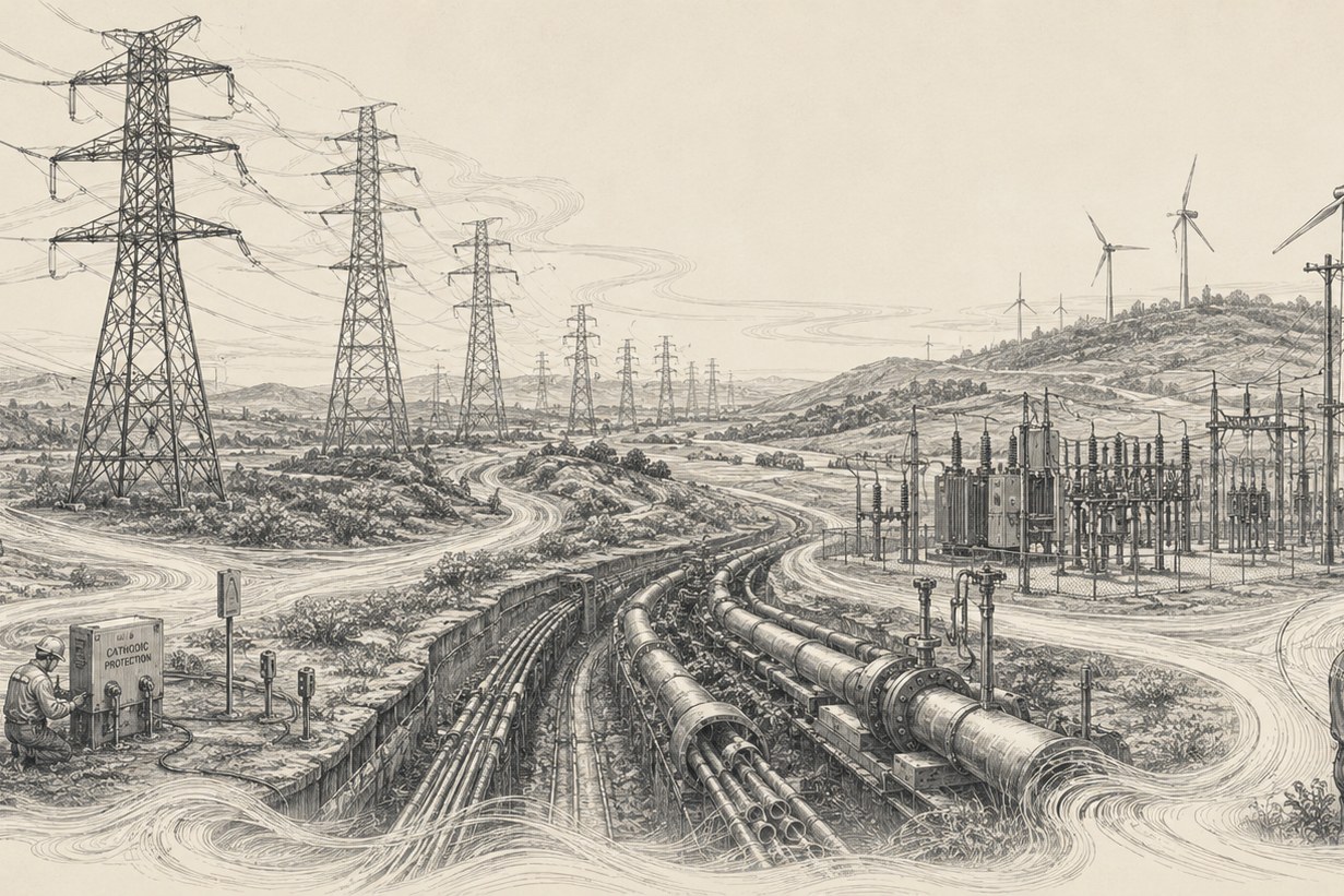 Power & grid infrastructure engraving